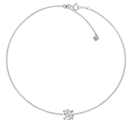 Statement Solitaire Diamond Chain Bracelet