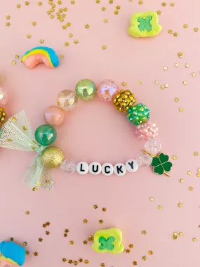 Sweet Shamrock Charm Bracelet - Customizable