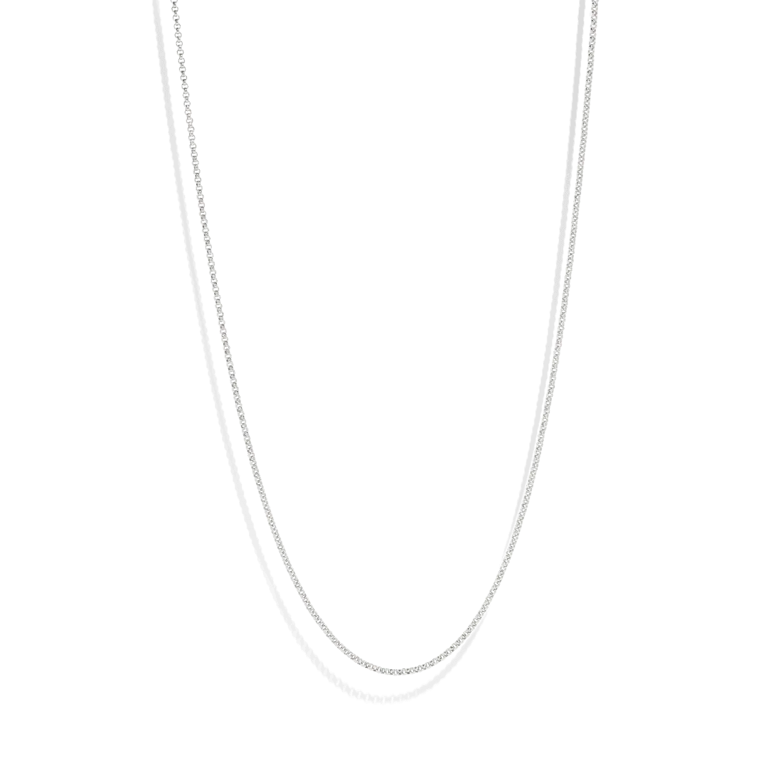 THE RILEY ROLO NECKLACE S - sterling silver