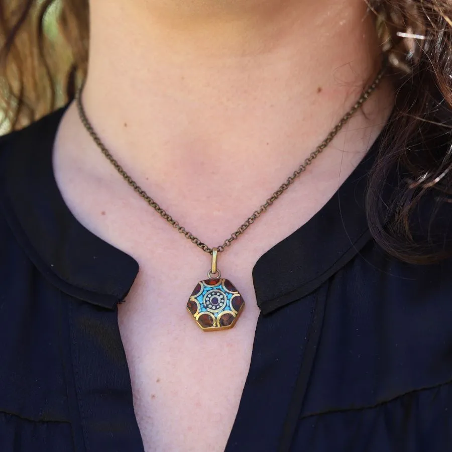 Tibetan pendant Chain Necklace - *Final Sale*