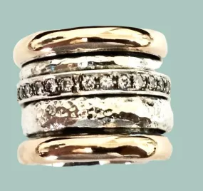 Wedding Rings Eternity Band Meditation Ring for Woman Spinner Ring Fidget Rings