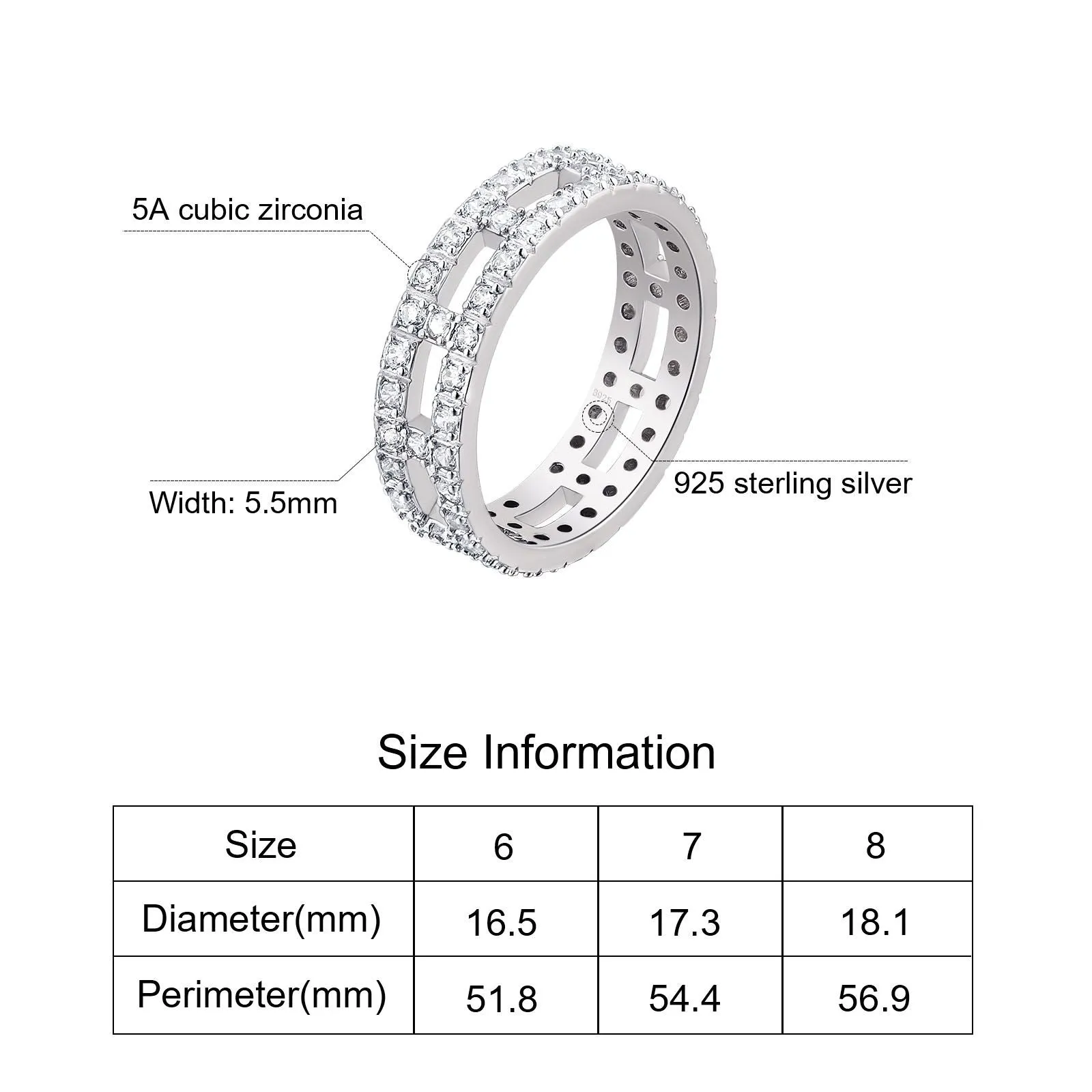 White Gold Diamond Ring for Women