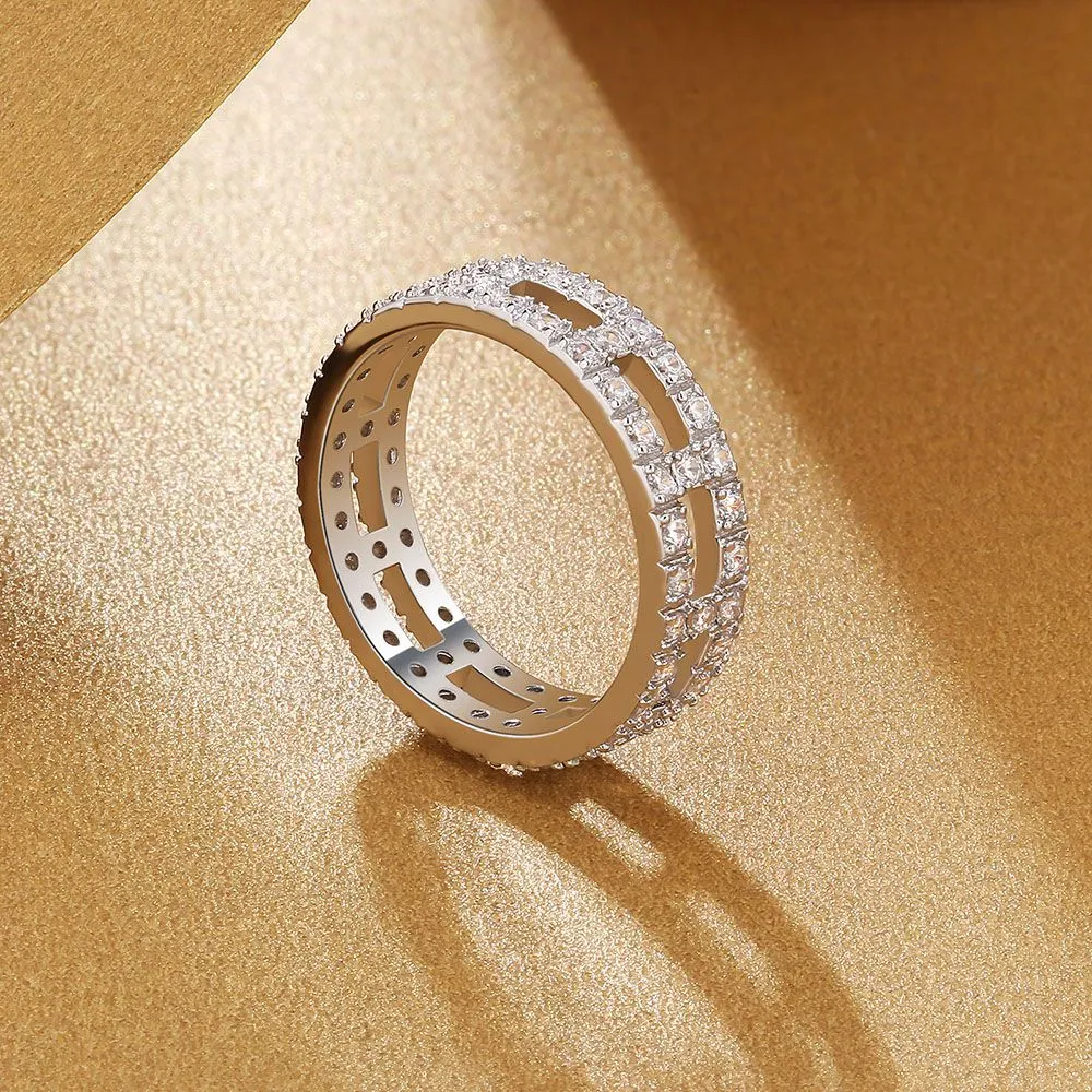 White Gold Diamond Ring for Women