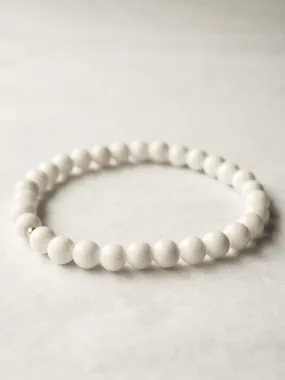 WHITE MARBLE BRACELET